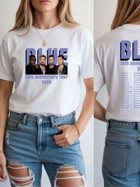 Retro Boy Band 25th Anniversary 2026 UK Tour Dates Tee